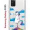 Чехол-накладка Samsung Galaxy A02s Kruche Print Flying Unicorn