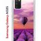 Чехол-накладка Samsung Galaxy A02s Kruche Print Лавандовый рай