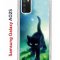 Чехол-накладка Samsung Galaxy A02s Kruche Print Черный кот