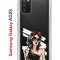 Чехол-накладка Samsung Galaxy A02s (594636) Kruche PRINT Фэшн леди