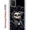 Чехол-накладка Samsung Galaxy A02s (594636) Kruche PRINT Skull Hands