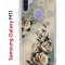 Чехол-накладка Samsung Galaxy M11 (588927) Kruche PRINT Белая роза