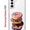 Чехол-накладка Samsung Galaxy S21 Kruche Print Donuts