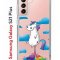 Чехол-накладка Samsung Galaxy S21 Plus Kruche Print Flying Unicorn