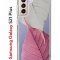 Чехол-накладка Samsung Galaxy S21 Plus Kruche Print Pink and white