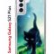 Чехол-накладка Samsung Galaxy S21 Plus Kruche Print Черный кот