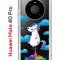 Чехол-накладка Huawei Mate 40 Pro Kruche Print Flying Unicorn