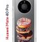 Чехол-накладка Huawei Mate 40 Pro (593961) Kruche PRINT Donuts