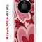 Чехол-накладка Huawei Mate 40 Pro (593961) Kruche PRINT Сердечки