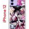 Чехол-накладка iPhone 12/12 Pro Kruche Print Гвен Человек-Паук