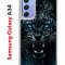 Чехол-накладка Samsung Galaxy A34 5G (637294) Kruche PRINT Дикий леопард