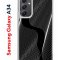 Чехол-накладка Samsung Galaxy A34 5G (637294) Kruche PRINT Line black
