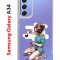 Чехол-накладка Samsung Galaxy A34 5G (637294) Kruche PRINT Рисуя любовь