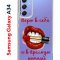 Чехол-накладка Samsung Galaxy A34 5G (637294) Kruche PRINT Red lipstick