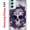 Чехол-накладка Samsung Galaxy A34 5G (637294) Kruche PRINT Sugar Skull