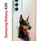 Чехол-накладка Samsung Galaxy A34 5G (637294) Kruche PRINT Доберман