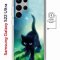 Чехол-накладка Samsung Galaxy S22 Ultra (634252) Kruche PRINT Черный кот
