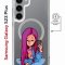 Чехол-накладка Samsung Galaxy S23 Plus (634254) Kruche PRINT Pink Hair