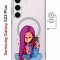 Чехол-накладка Samsung Galaxy S23 Plus (634254) Kruche PRINT Pink Hair
