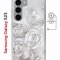Чехол-накладка Samsung Galaxy S23 Kruche Magnet Print White roses
