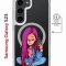 Чехол-накладка Samsung Galaxy S23 (634253) Kruche PRINT Pink Hair