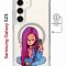 Чехол-накладка Samsung Galaxy S23 (634253) Kruche PRINT Pink Hair