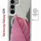 Чехол-накладка Samsung Galaxy S23 Kruche Magnet Print Pink and white