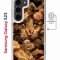 Чехол-накладка Samsung Galaxy S23 (634253) Kruche PRINT Котик с рыбками