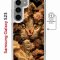 Чехол-накладка Samsung Galaxy S23 (634253) Kruche PRINT Котик с рыбками