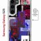 Чехол-накладка Samsung Galaxy S23 (634253) Kruche PRINT Стикеры Киберпанк
