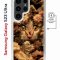 Чехол-накладка Samsung Galaxy S23 Ultra Kruche Magnet Print Котик с рыбками
