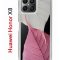Чехол-накладка Huawei Honor X8 (638517) Kruche PRINT Pink and white