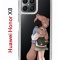 Чехол-накладка Huawei Honor X8 (638517) Kruche PRINT Девочка с мишкой