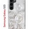 Чехол-накладка Samsung Galaxy S23 (638518) Kruche PRINT White roses