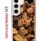 Чехол-накладка Samsung Galaxy S23 (638518) Kruche PRINT Котик с рыбками