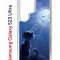 Чехол-накладка Samsung Galaxy S23 Ultra (638515) Kruche PRINT Лунный кот