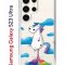 Чехол-накладка Samsung Galaxy S23 Ultra Kruche Print Flying Unicorn