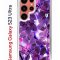 Чехол-накладка Samsung Galaxy S23 Ultra Kruche Print Purple leaves