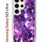 Чехол-накладка Samsung Galaxy S23 Ultra Kruche Print Purple leaves