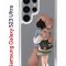 Чехол-накладка Samsung Galaxy S23 Ultra (638515) Kruche PRINT Девочка с мишкой