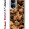 Чехол-накладка Huawei Honor X7 (2022) (638390) Kruche PRINT Котик с рыбками