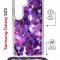 Чехол-накладка Samsung Galaxy S23 (638523) Kruche PRINT Purple leaves