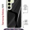 Чехол-накладка Samsung Galaxy S23 (638523) Kruche PRINT Line black