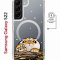 Чехол-накладка Samsung Galaxy S22 (638522) Kruche PRINT тигр первый снег