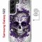 Чехол-накладка Samsung Galaxy S22 (638522) Kruche PRINT Sugar Skull