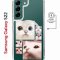 Чехол-накладка Samsung Galaxy S22 (638522) Kruche PRINT Коты