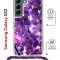 Чехол-накладка Samsung Galaxy S22 (638524) Kruche PRINT Purple leaves