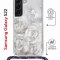 Чехол-накладка Samsung Galaxy S22 (638524) Kruche PRINT White roses