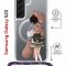 Чехол-накладка Samsung Galaxy S22 (638524) Kruche PRINT Девочка с мишкой