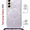Чехол-накладка Samsung Galaxy S22 (638524) Kruche PRINT Skull White
